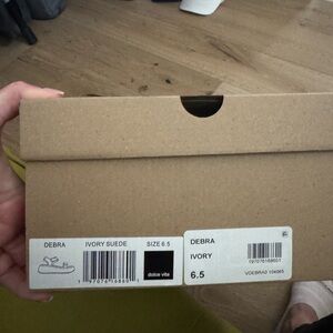 Dolce Vita Ivory Suede Footwear